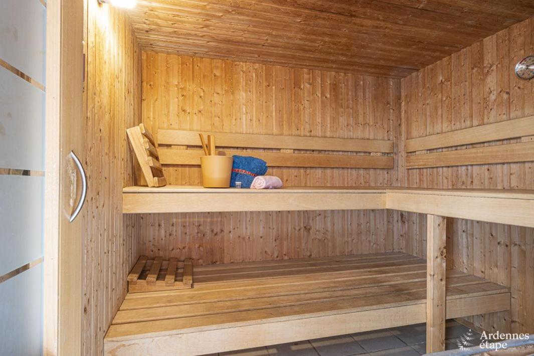 Villa Du bonheur met Sauna en Jacuzzi Somme-Leuze Extérieur photo