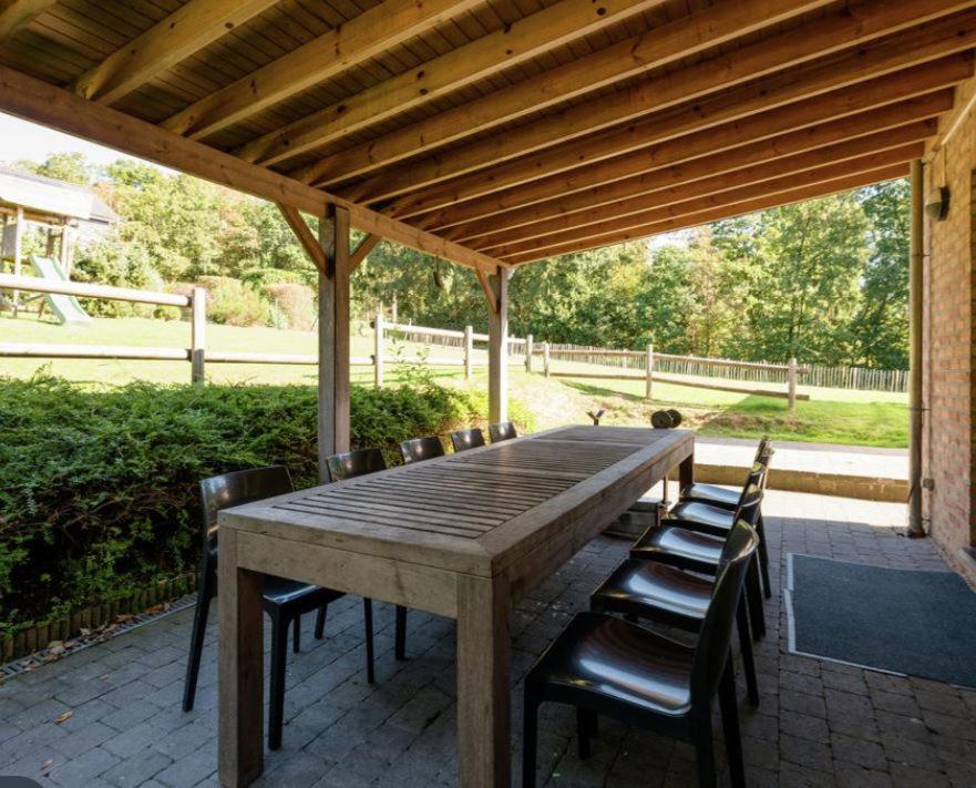 Villa Du bonheur met Sauna en Jacuzzi Somme-Leuze Extérieur photo